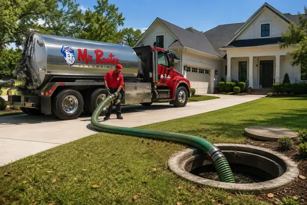 Sewage backup septic pumping request